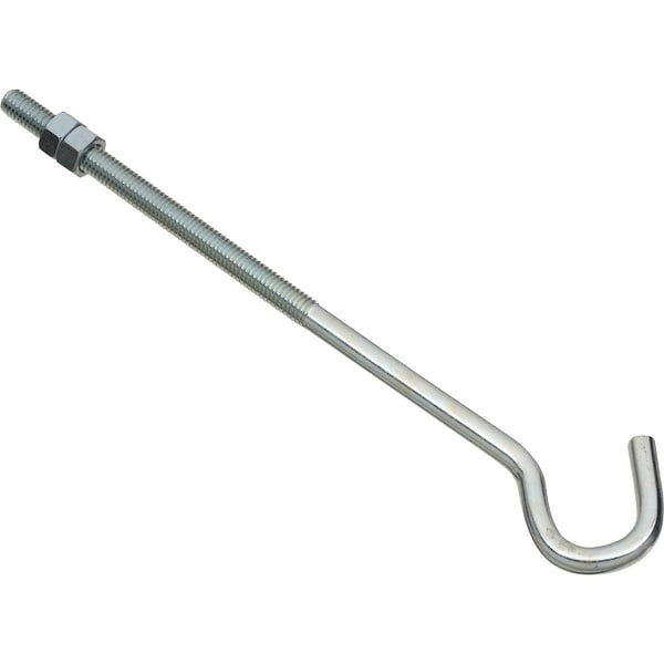 National 3/8 In. x 10 In. Zinc Hook Bolt N221705 - main